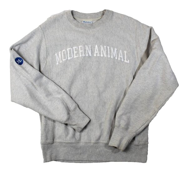 Champion Reverse Weave Sweatshirt Mens Small Gray Campus College Heavyweight - Picture 1 of 6